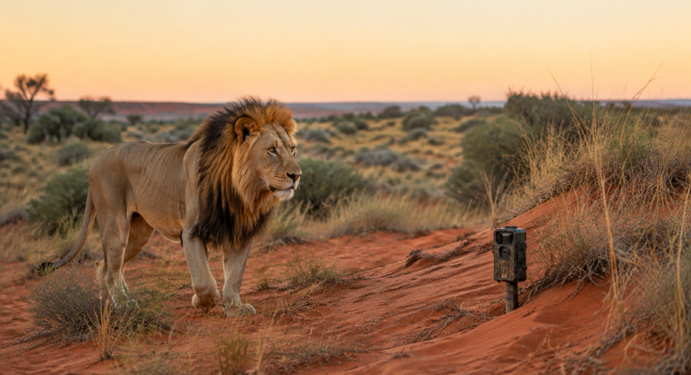 Kgalagadi Lion Survey Uses Whisker Spots and Camera Traps