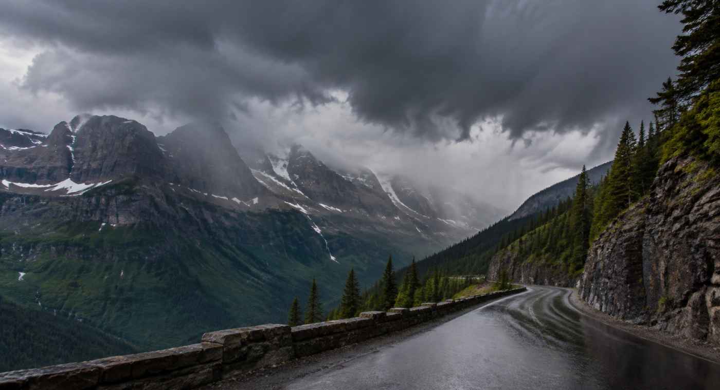 Heavy Rain Closes Glacier National Park’s Alpine Road Sections
